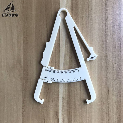 FDBRO Fitness Clip Fat Measurement Tool Slim Chart Skin Fold Body Fat Monitors Personal Body Fat Loss Tester Calculator Caliper