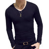 2019 Autumn Men T-Shirts Long Sleeve O-Neck Casual Fitness Jogging Solid Fashion Tee Basic Running Homme Top Clothing