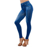 Hot Women Thin Jeans Leggings with Pocket High Waist Slim Fit Denim Pants Trousers CGU 88