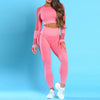 Women Yoga Set Yoga Crop Top Seamless Leggings Workout Yoga Pants Gym Set High Waist Legging Pants Sport Clothing Fitness Shirt