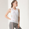 Women Yoga Tank Top Sports Shirts Sleeveless Vest Hollow-out Mesh Sexy Fitness Yoga T-Shirt Quick Dry Sports Clothing Yoga Top