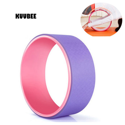 Yoga Pilates Circle TPE Yoga Fitness Roller Wheel Back Training Tool Slimming Magic Waist Shape Pilates Ring